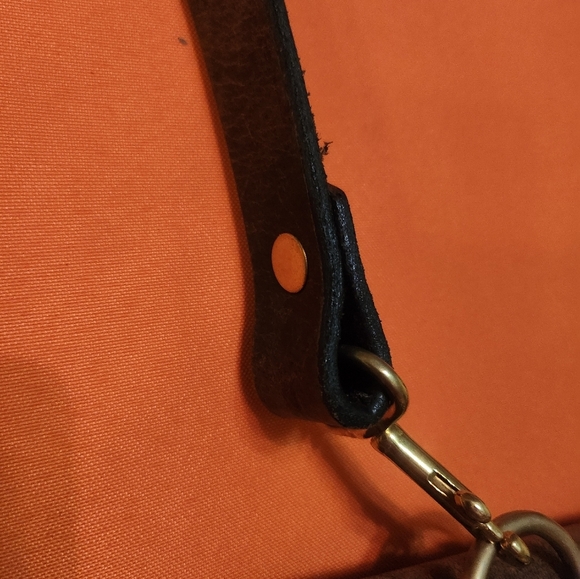 Distressed Rustic INDIE SLEEZE  DENNIS KNIGHT LEATHER crossbody, EUC - Picture 12 of 16